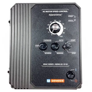 KB Electronics VFD, 1/8-3HP, 9528, Grigio 1/3PH 230V 50/60Hz NEMA 4 - Foto 1 di 10