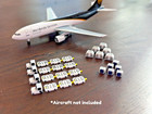 1:400 Model Airport Accessories - 28 Piece Airplane Cargo Container & Dolly Set