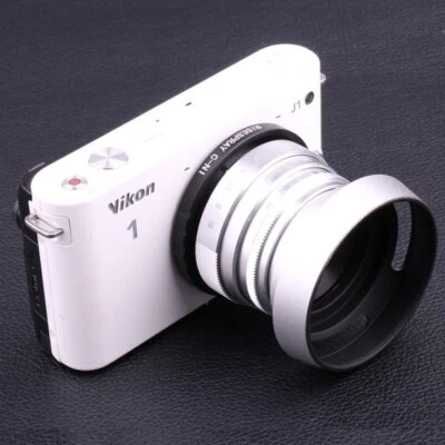 Lente CCTV FUJIAN 35mm f1.6 C montura II + Kit de capó para Nikon 1 N1 V1 V2 J1 J2 astilla - Imagen 1 de 4