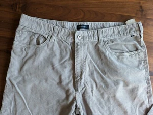 Pantalones de Pana Nautica Caqui Tostado Beige Talla 38 x 30 Calce Recto Cordones Delgados Usados en Excelente Condición - Imagen 1 de 6