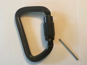 BLACK Fusion Tacoma Carabiner Extra Duty 60kN - 13400Lb HIGH STRENGTH GATE - Picture 1 of 6