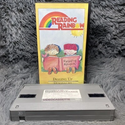 Reading Rainbow: Digging Up Dinosaurs VHS Tape LeVar Burton PBS Educational Rare - Image 1 of 4