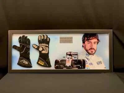 Guantes Fernando Alonso 2016 guantes usados de carrera firmados precio regular Foto 1 de 4