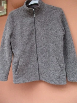Marks & Spencer Ladies Classic Grey Mix Jacket Fleece Size 12 - Image 1 of 4