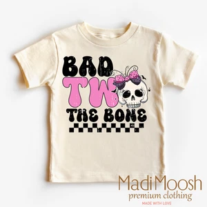 Bad Two The Bone Birthday Shirt - Halloween Shirt - Picture 1 of 6