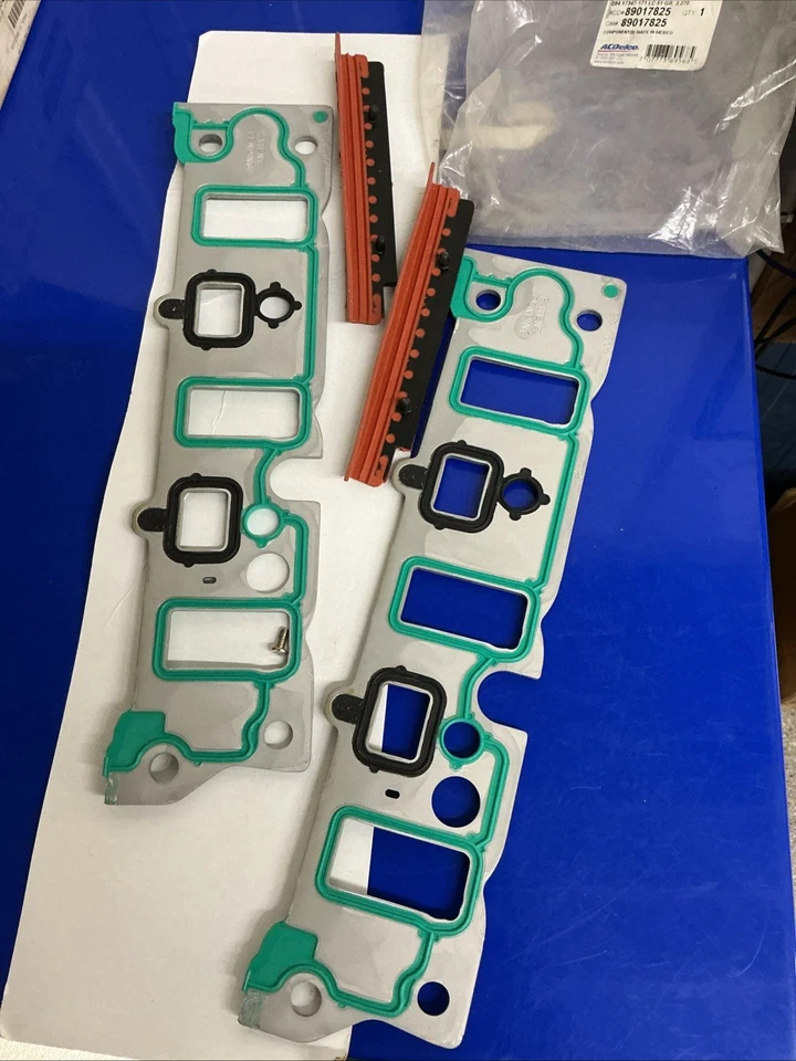 Juego de juntas de colector de admisión inferior de aluminio GM OE 89017825 3800 3,8 L 1997-08 Foto 1 de 4