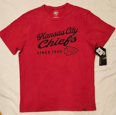 Kansas City Chiefs '47 Para hombres L Camisa Roja Polvorienta NFL Fútbol Precio de venta sugerido por el fabricante $40 Foto 1 de 4