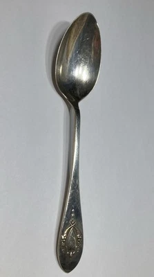 Cucharadita de plata esterlina Mount Lunt con monograma P pieza artesanal 16 gramos Foto 1 de 4