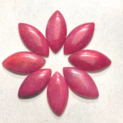 10 шт розово-красных драконьих вен агат маркиза кабошон 40x20x7 мм без отверстий - Изображение 1 из 3