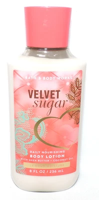 Bath & Body Works VELVET SUGAR Daily Nourishing Body Lotion 8 oz Full Size, NEW - Image 1 of 4