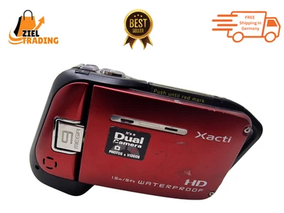 Sanyo Xacti VPC-CA9 HD Wasserdichte Dual Kamera 9MP 5x Zoom MPEG-4 AVC/H.264 - Bild 1 von 4