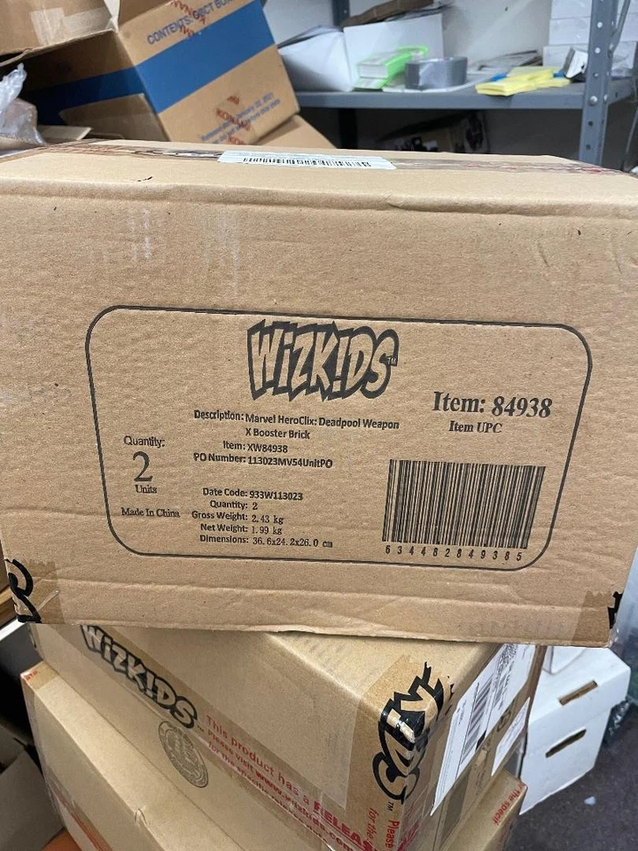 Marvel HeroClix Deadpool Weapon X SEALED CASE  2 bricks  20 boosters - Image 1 of 1