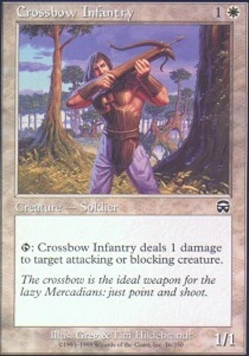 Crossbow Infantry - Mercadian Masques #16/350 MTG Magic The Gathering - Image 1 of 1