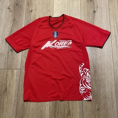 Y2K 褪色韩国国家足球队足球套装球衣尺寸 M 复古 90 年代 — 第 1/4 张图片