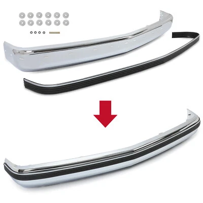 Chrome Bumper Face Bar + Bumper Trim For Tahoe C/K 1500 2500 3500 Yukon 88-00 - Image 1 of 4
