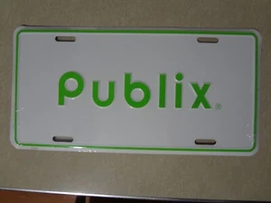 Publix Super Markets Car Front Plate-Aluminum 6x12 New in Wrap - Picture 1 of 2