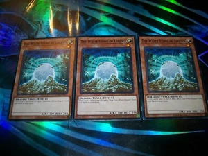 3x The White Stone of Legend 1st Edition Common SDWD-EN011 Yu-Gi-Oh! - Picture 1 of 1