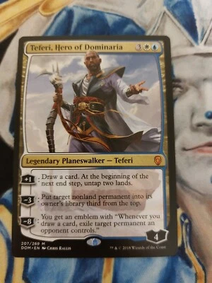 Teferi, Hero of Dominaria MTG Dominaria Mythic Planeswalker NM-M x1 SC2 - Image 1 of 4