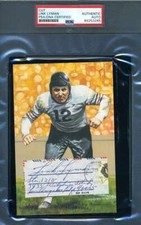 Link Lyman PSA DNA Cert Autograph Hand Signed Goal Line Card Cut