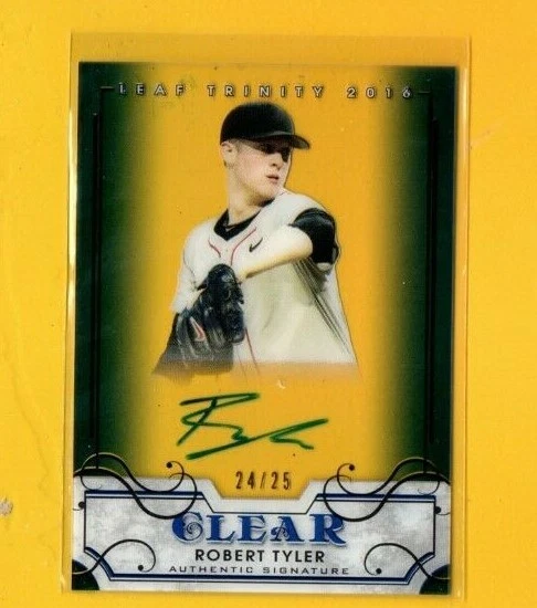 D14223 2016 Leaf Trinity Clear Autographs Blue #BART1 Robert Tyler #24/25 - Image 1 of 1
