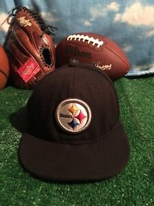 Pittsburgh Steelers hat Ball Cap Hat New Era 59Fifty-NFL On Field-Size 7 1/4 H23