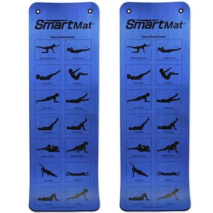 Prism Fitness Thick Smart Self Guided Stretching and Exercise Mat, Blue (2 Pack) - Picture 1 of 8