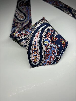 "Corbata Ralph Lauren Ancient Madder 53,5"" X 3"" corta cachemira abstracta moderna" Foto 1 de 4