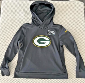 Nike Mens NFL Green Bay Packers Crucial Catch Pullover Hoodie - Large - Picture 1 of 3