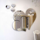 3D Mirror Love Hearts Wall Sticker Decal DIY Home Room Removable Art Mural Decor