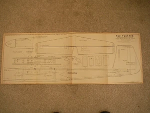 Silent Flight Plans of the Twister a Slope Soarer Modell 56" Spannweite - Bild 1 von 2