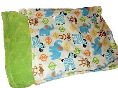 2C KIMBERLY GRANT Safari Elefante Mono Cebra Terciopelo Felpa Bebé Cuna Manta Foto 1 de 4