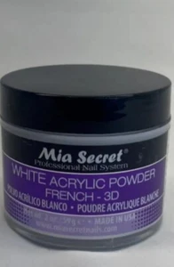 Mia Secret Professional Nail System White Acrylic Powder French 3D New 2 oz. *BB - Picture 1 of 1
