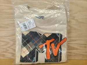 MTV 1981 Hybrid Apparel Felpa Foderata in Pile Sand Dollar Donna Medium - Foto 1 di 8