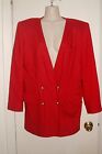 HABERDASHER Classic Tailoring Jacket Red Rayon/Linen Lined Sz 8 *VG