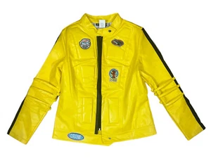 Kill Bill UMA COSPLAY THE BRIDE Faux Leather Jacket LARGE Women Costume - Picture 1 of 6