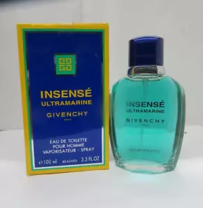 VINTAGE GIVENCHY INSENSE ULTRAMARINE EAU DE TOILETTE POUR HOMME SPRAY RARE - Picture 1 of 4
