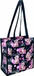 Betty Boop canvas pink shopping bag tote purse handbag cartoon - Picture 1 of 2