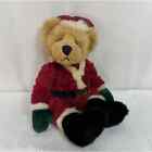 Krisbär Teddybär Plüschtier Weihnachten Weihnachtsmann Russ Berrie 12 Zoll sitzend Vintage