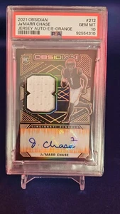 Ja'Marr Chase 2021 Obsidian RPA PSA 10 #39/75 - Picture 1 of 4