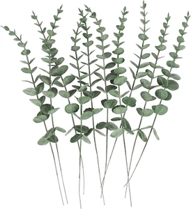 10 Pcs 17" Real Eucalyptus Shower Plant - Dried Stems Bundle for Bathroom Decor - Picture 1 of 6