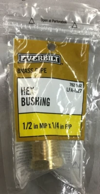 Lot Of 3 1/2" X 1/4"  MXF  316 STAINLESS STEEL HEX BUSHING (B324) - Image 1 of 3