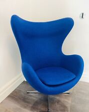 Superb Litfad blue swivel chair originally over £1800