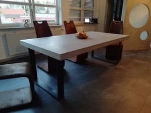 Esstisch Beton massiv Holz Esszimmer Betonoptik individuell - Bild 1 von 4