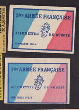 Ancienne étiquette Allumettes France BN116722 1ère Armée Française 