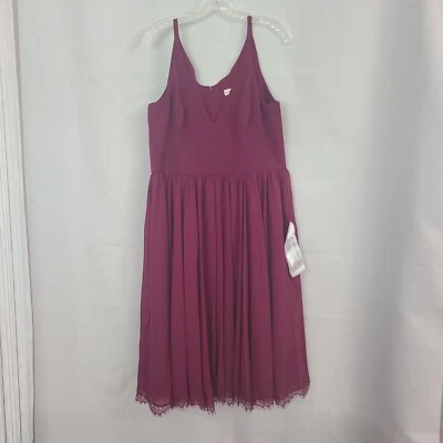 Vestido midi Dress the Population talla XXL Alicia mixta magenta oscuro borgoña Foto 1 de 4