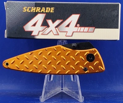SCHRADE 4X4 DIAMOND PLATE LINERLOCK SQ447 Foto 1 de 4
