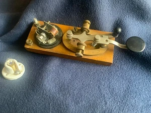 Llave telegráfica antigua vintage código Morse MesCo - Imagen 1 de 6
