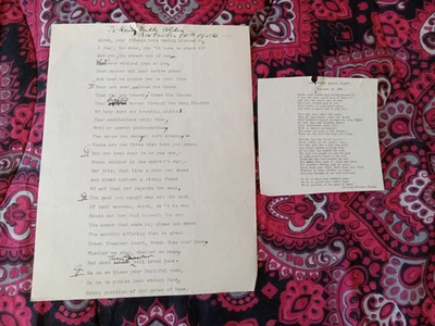 Richard Watson Gilder Unplublished Poem "To Henry Mill Alden" Nov.10, 1906 - Image 1 of 4