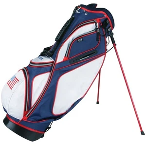 PowerBilt Golf Dunes Lightweight Dual Strap USA Red/White/Blue Stand Bag - Picture 1 of 3