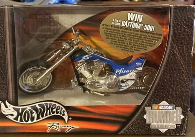 Hot Wheels Racing  NASCAR “Thunder Rides” 1/18 Mark Martin #6 Pfizer Motorcycle - Image 1 of 4